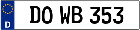 Truck License Plate